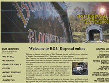 Tablet Screenshot of bcdisposal.com